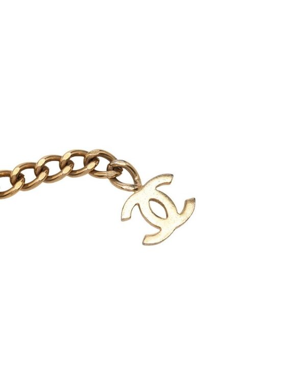 Chanel CC Logo Plate Chain Belt 02 Gold Plated main image 4